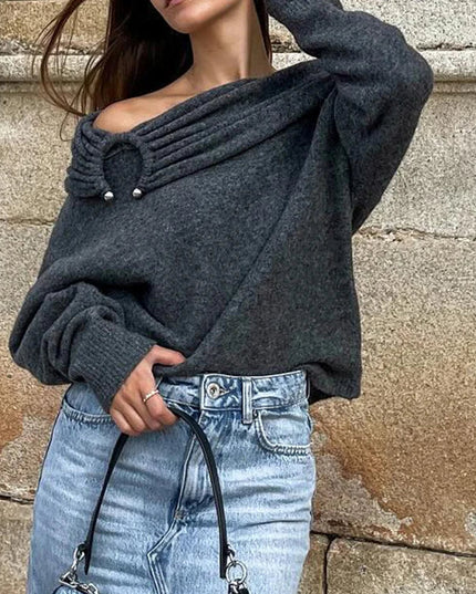 Casual Knitted Pullovers Sweater - VOLDRI