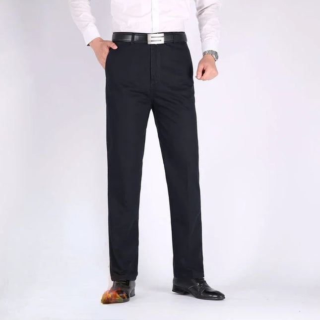 Voldri Men's Classic Casual Cargo Pants - 100% Cotton High Waist -   | Stylish & Elegant Fashion by Voldri