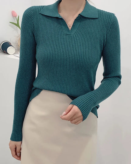 Skinny Knitwear Top - VOLDRI