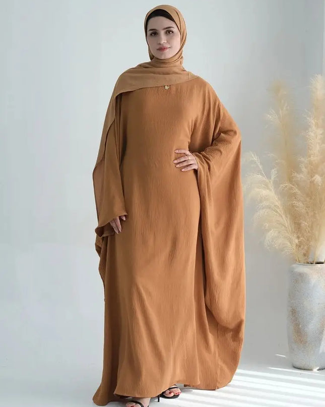 Cotton Linen Khimar Abaya