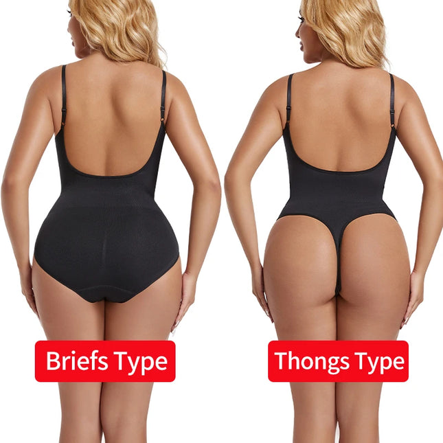 U-Shape Backless Bodysuit Shapewear - VOLDRI