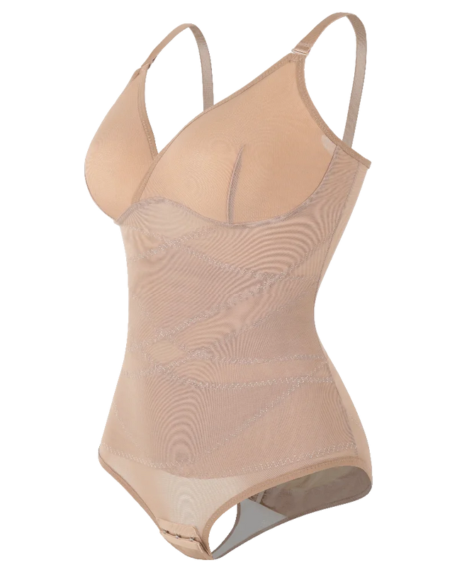 V Neck Shapewear Bodysuit - VOLDRI