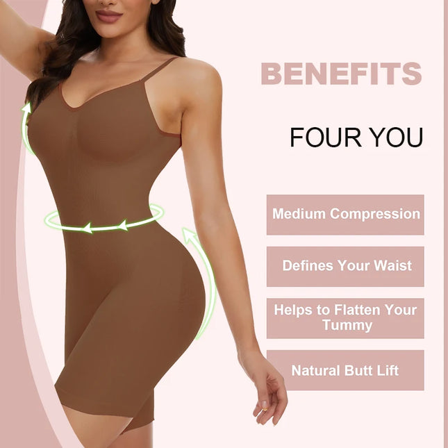 Backless Bodysuit Slimming Shapewear - VOLDRI