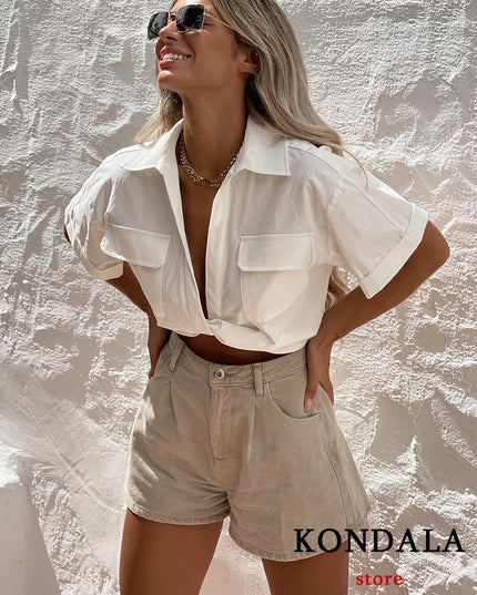 Front Knot Top - VOLDRI