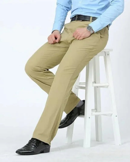 Voldri Men's Professional Cotton Work Pants - Smart Office Style -   | Stylish & Elegant Fashion by Voldri