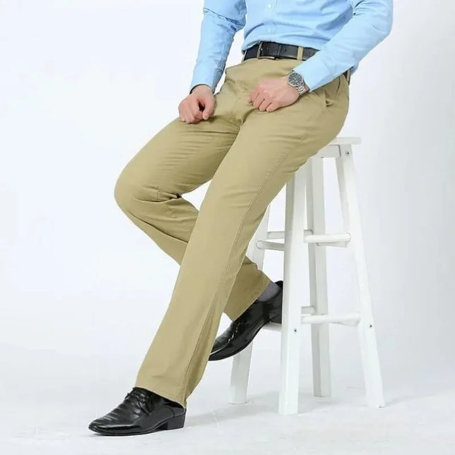 Voldri Men's Professional Cotton Work Pants - Smart Office Style -   | Stylish & Elegant Fashion by Voldri