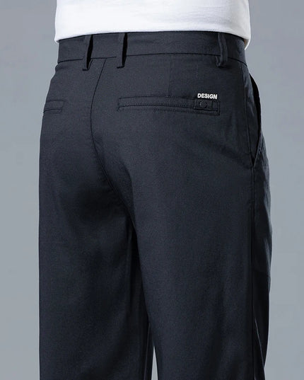 2026 Spring Summer Men's Lightweight Slim Straight Casual Pants Premium Lyocell Micro-elastic brand clothing youth thin trousers