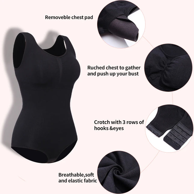 Tank Top Shapewear Bodysuits - VOLDRI