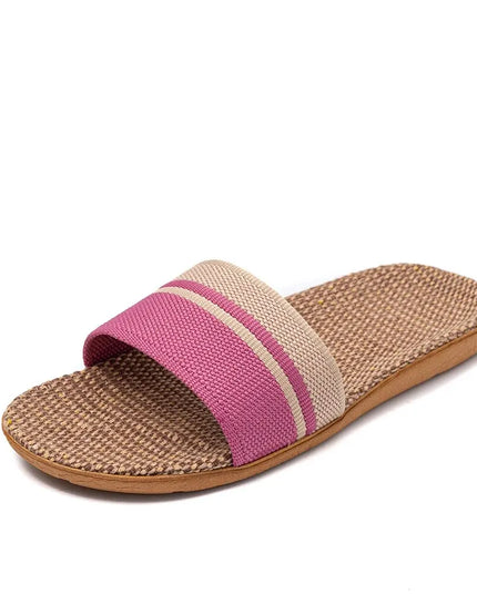 Anti-Slip  Linen Slippers