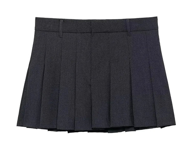 Elegant Pleated Midi Skirt - VOLDRI