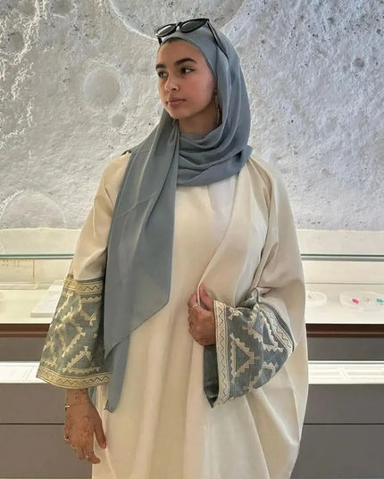 Embroidery Kimono Abaya