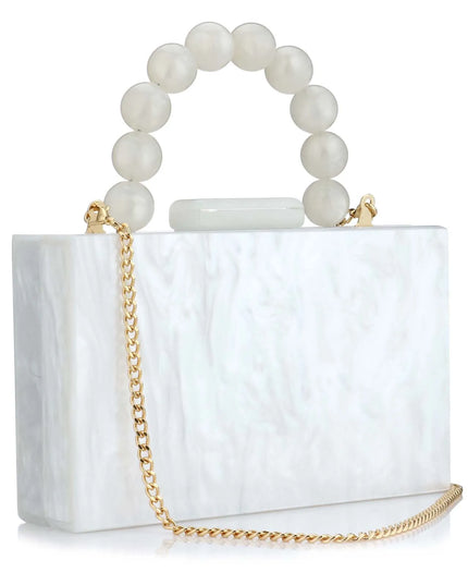 Marble PVC Evening Bag - VOLDRI