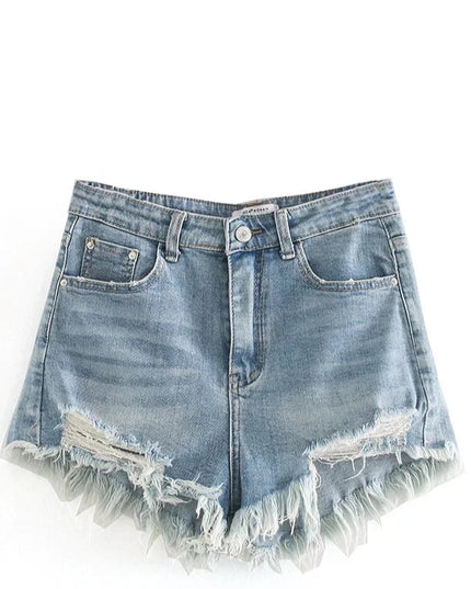 Vintage Casual Denim Shorts - VOLDRI