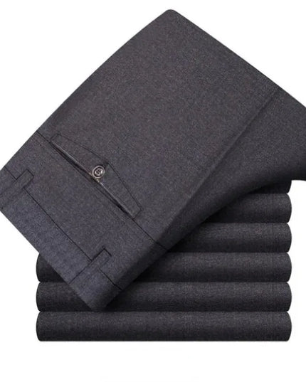 Men's Summer Thin Business Suit Pants Winter Autumn Thick Classic Fashion Casual Stretch Trousers Male Brand Clothes KOACUS -   | Stylish & Elegant Fashion by Voldri