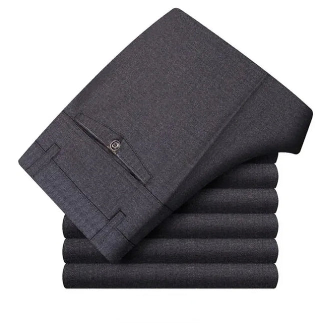 Men's Summer Thin Business Suit Pants Winter Autumn Thick Classic Fashion Casual Stretch Trousers Male Brand Clothes KOACUS -   | Stylish & Elegant Fashion by Voldri