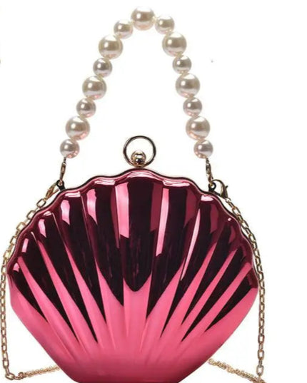 Acrylic Shell Shaped Evening Clutch - VOLDRI