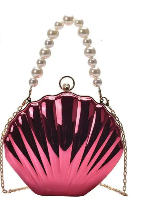 Acrylic Shell Shaped Evening Clutch - VOLDRI