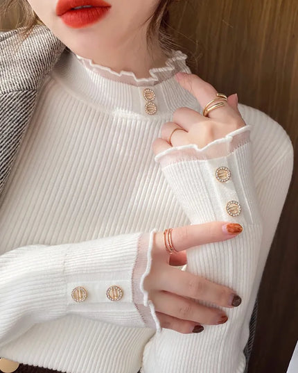 Button Pullovers Sweaters - VOLDRI