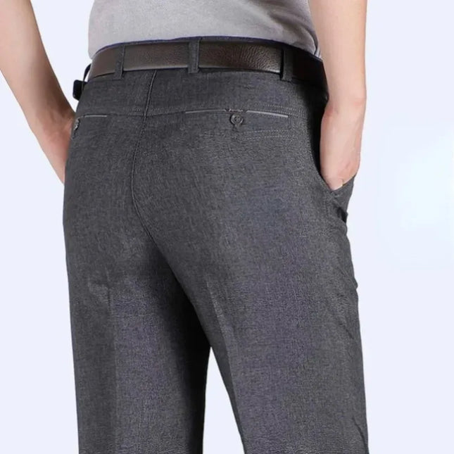 Voldri Men's Plus Size Business Pants - Stretch Loose Fit for Office -   | Stylish & Elegant Fashion by Voldri