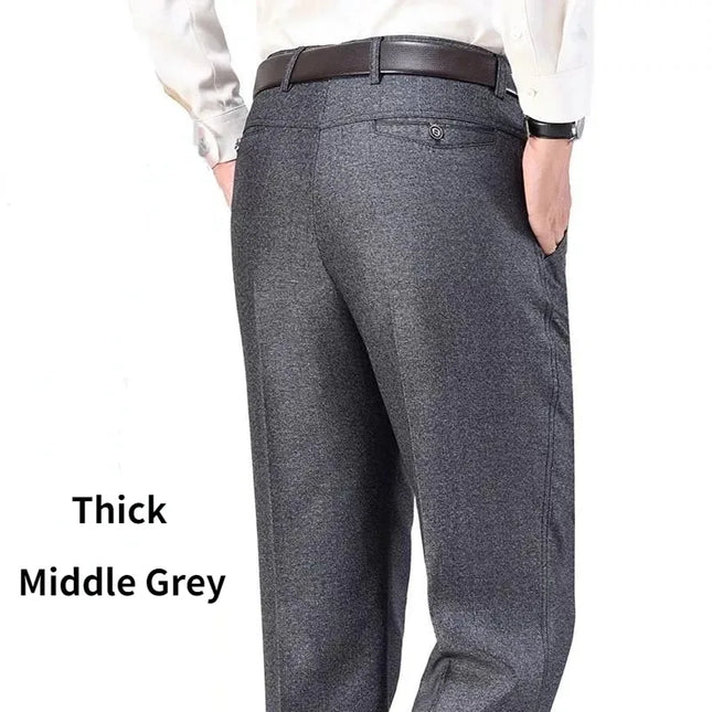 Voldri Casual Men's Business Pants - High Waist, Loose Fit, Plus Size -   | Stylish & Elegant Fashion by Voldri