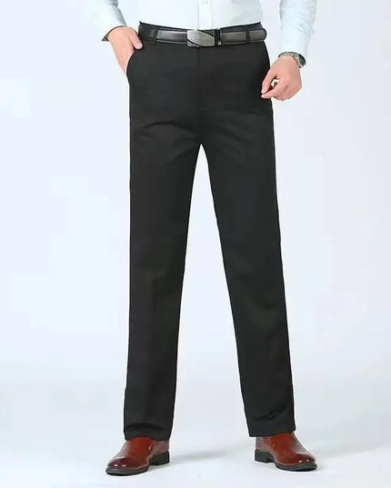 Voldri Men's 100% Cotton Business Pants - Quick-Drying, Office-Ready -   | Stylish & Elegant Fashion by Voldri