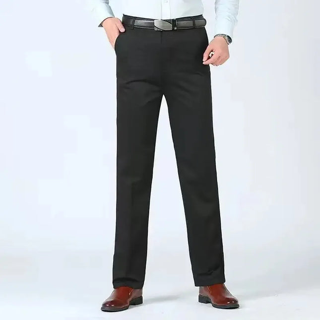 Voldri Men's 100% Cotton Business Pants - Quick-Drying, Office-Ready -   | Stylish & Elegant Fashion by Voldri