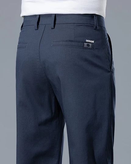 2026 Spring Summer Men's Lightweight Slim Straight Casual Pants Premium Lyocell Micro-elastic brand clothing youth thin trousers