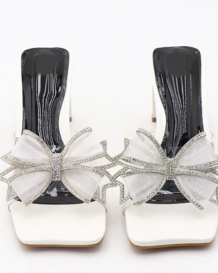 Transparent Crystal Bowknot  Slippers - VOLDRI