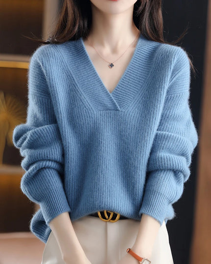 Loose Knit Sweater Casual Tops - VOLDRI