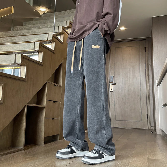 Voldri Men’s Baggy Jeans - Casual Loose Fit Straight Pants -   | Stylish & Elegant Fashion by Voldri