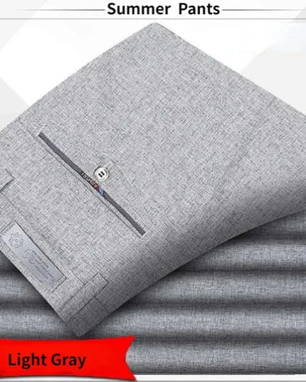 Voldri Men's Classic High Waist Business Suit Pants - Spring Summer Style -   | Stylish & Elegant Fashion by Voldri