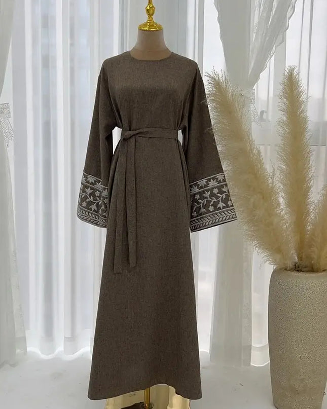 Elegant Embroidered Abaya