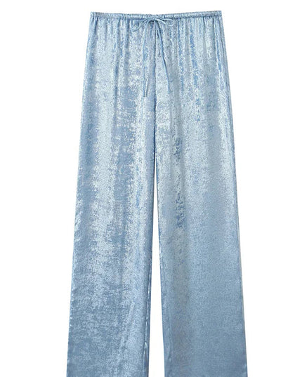 Vintage Chic Satin Pants - VOLDRI