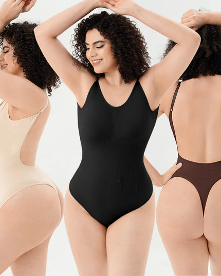 Low Back Bodysuit Tummy Control Shapewear - VOLDRI