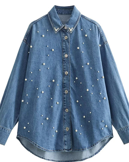 Denim Oversized Shirt - VOLDRI