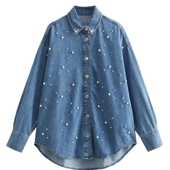 Denim Oversized Shirt - VOLDRI