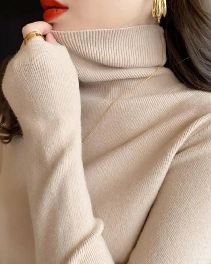 Basic Slim soft turtleneck Sweater - VOLDRI