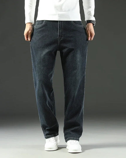 Voldri Men's Loose Straight Jeans - Comfortable, Business Casual Style