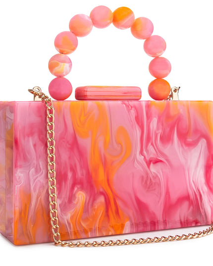 Marble PVC Evening Bag - VOLDRI