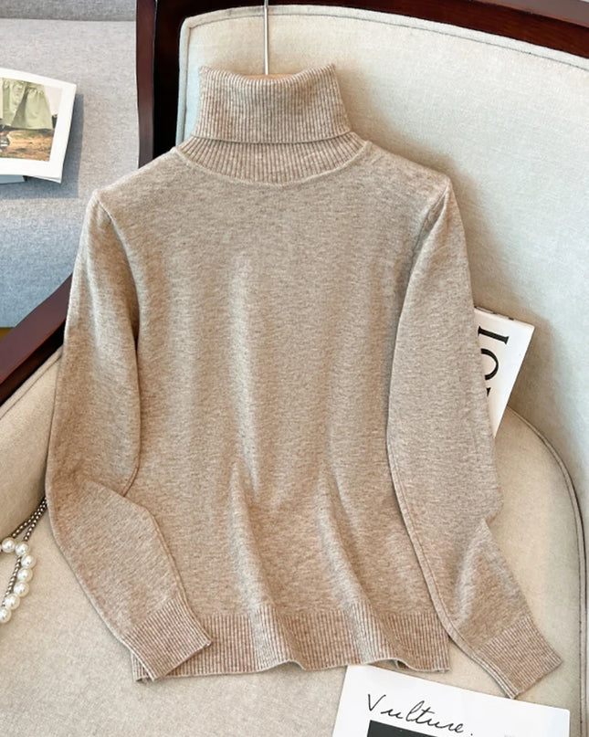 Turtleneck Knitted Tops - VOLDRI