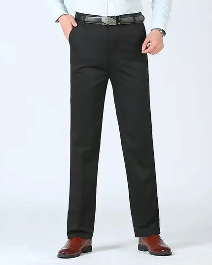 Voldri Men's 100% Cotton Casual Trousers - Loose Fit Khaki Pants -   | Stylish & Elegant Fashion by Voldri