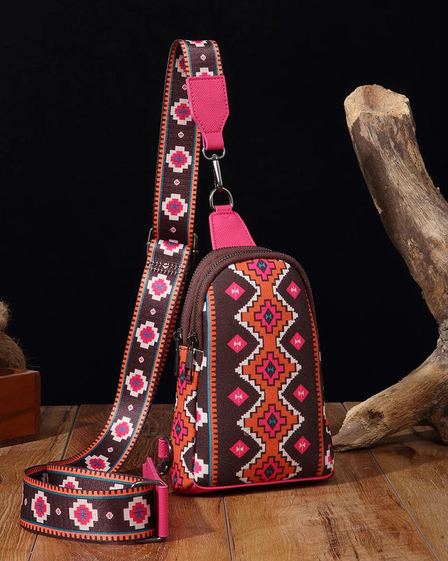 Cowgirls Aztec Crossbody Sling Bags - VOLDRI