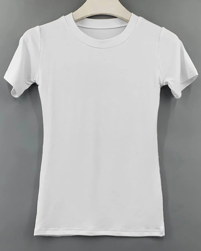 Basic cotton short sleeve T-shirt - VOLDRI