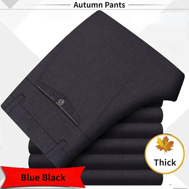 Voldri Men's Classic High Waist Business Suit Pants - Spring Summer Style -   | Stylish & Elegant Fashion by Voldri