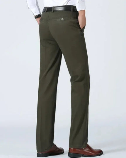 Voldri Men's Classic Casual Cargo Pants - 100% Cotton High Waist -   | Stylish & Elegant Fashion by Voldri
