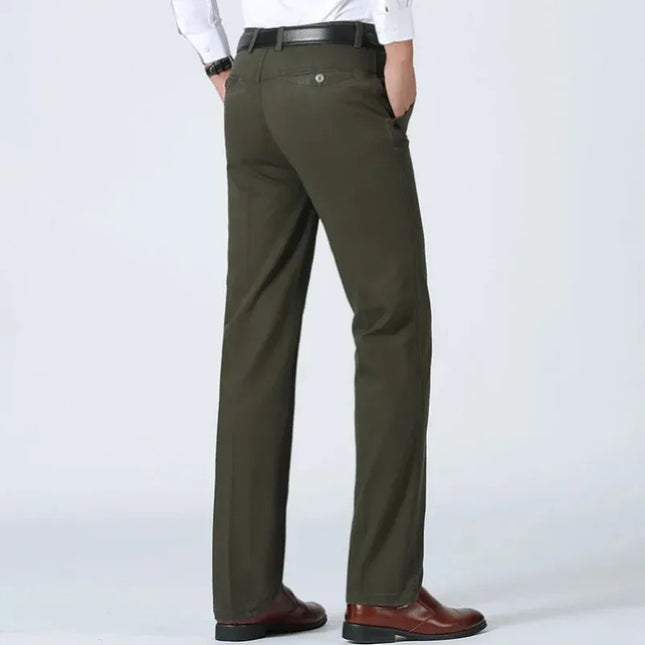 Voldri Men's Classic Casual Cargo Pants - 100% Cotton High Waist -   | Stylish & Elegant Fashion by Voldri