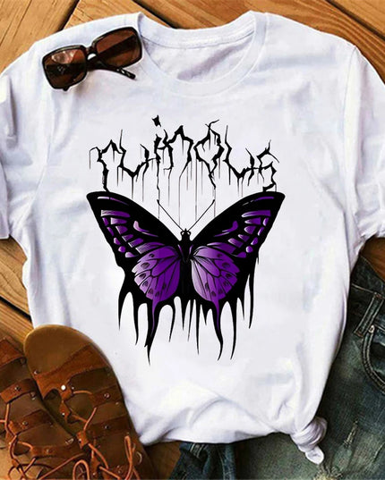 Butterfly Tree Print T-Shirt