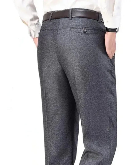 Voldri Men's Lightweight Business Pants - Gray & Black Casual Trousers -   | Stylish & Elegant Fashion by Voldri