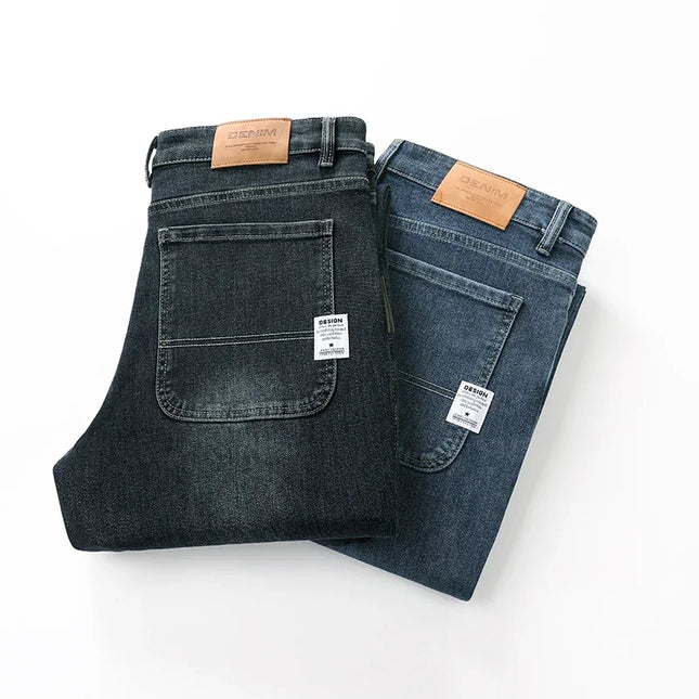 Voldri Men's Loose Straight Jeans - Comfortable, Business Casual Style -   | Stylish & Elegant Fashion by Voldri