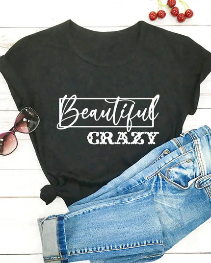 Beautiful Crazy Print T-shirt